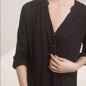 Babaton Thom black 3/4 sleeve shirt size L